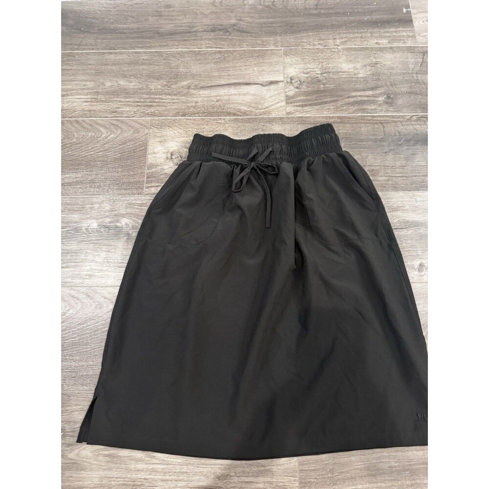 Albion Fit Away Skirt Womens L Tall Black Drawstring Pockets Athletic Travel